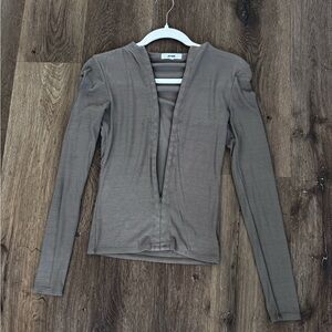 Joah Brown invisible zip Long Sleeve Top XS/S